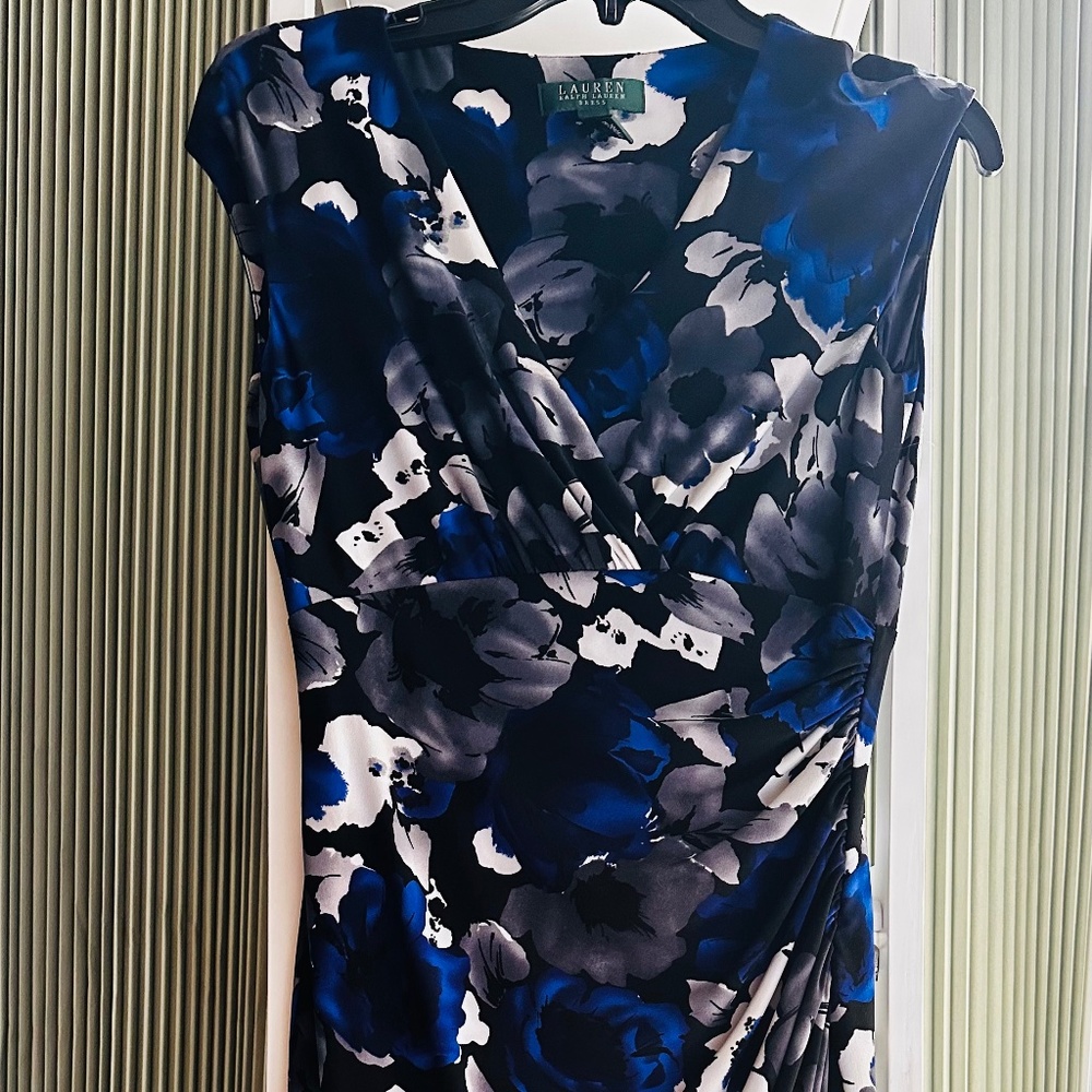 Ralph Lauren blue floral dress